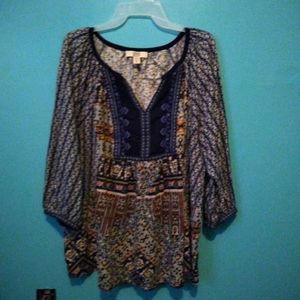 Patterned blouse